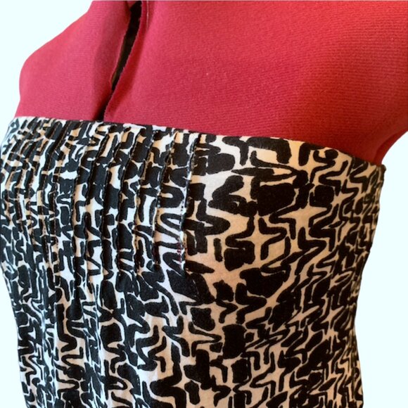 VELVET Black & white - Strapless Mini Tube Printed Dress – Size M - Picture 2 of 14